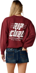 Sports Dept Drop Shoulder Crew Neck Sweatshirt - Women's