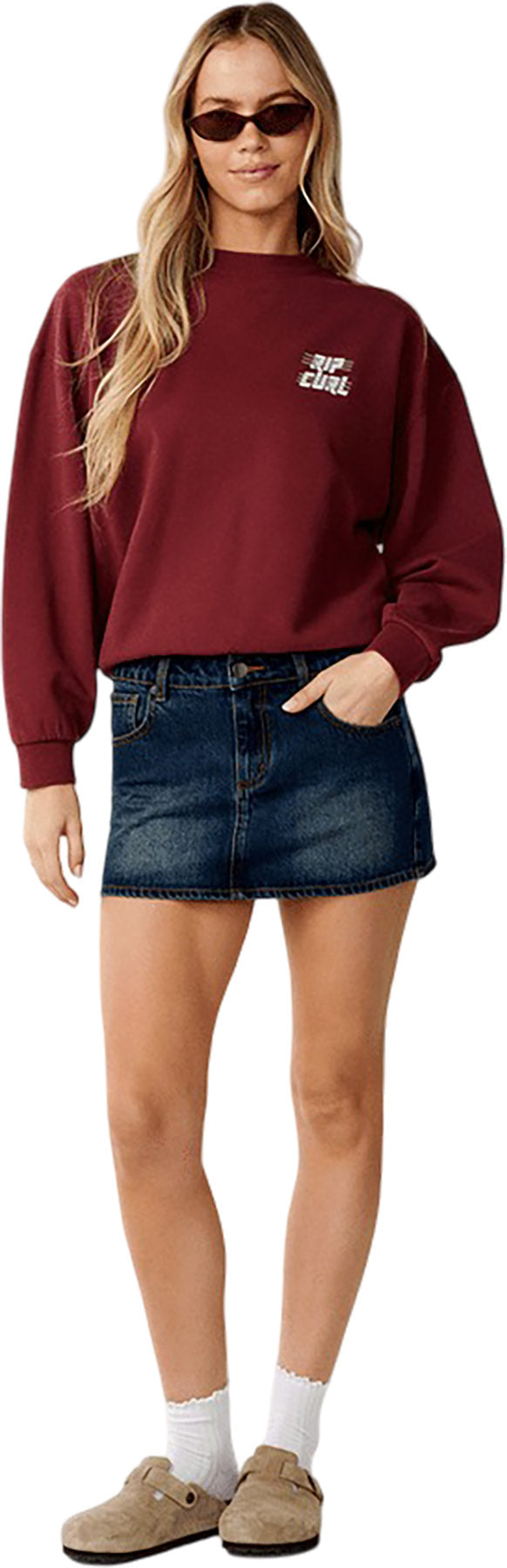 Sports Dept Drop Shoulder Crew Neck Sweatshirt - Women's