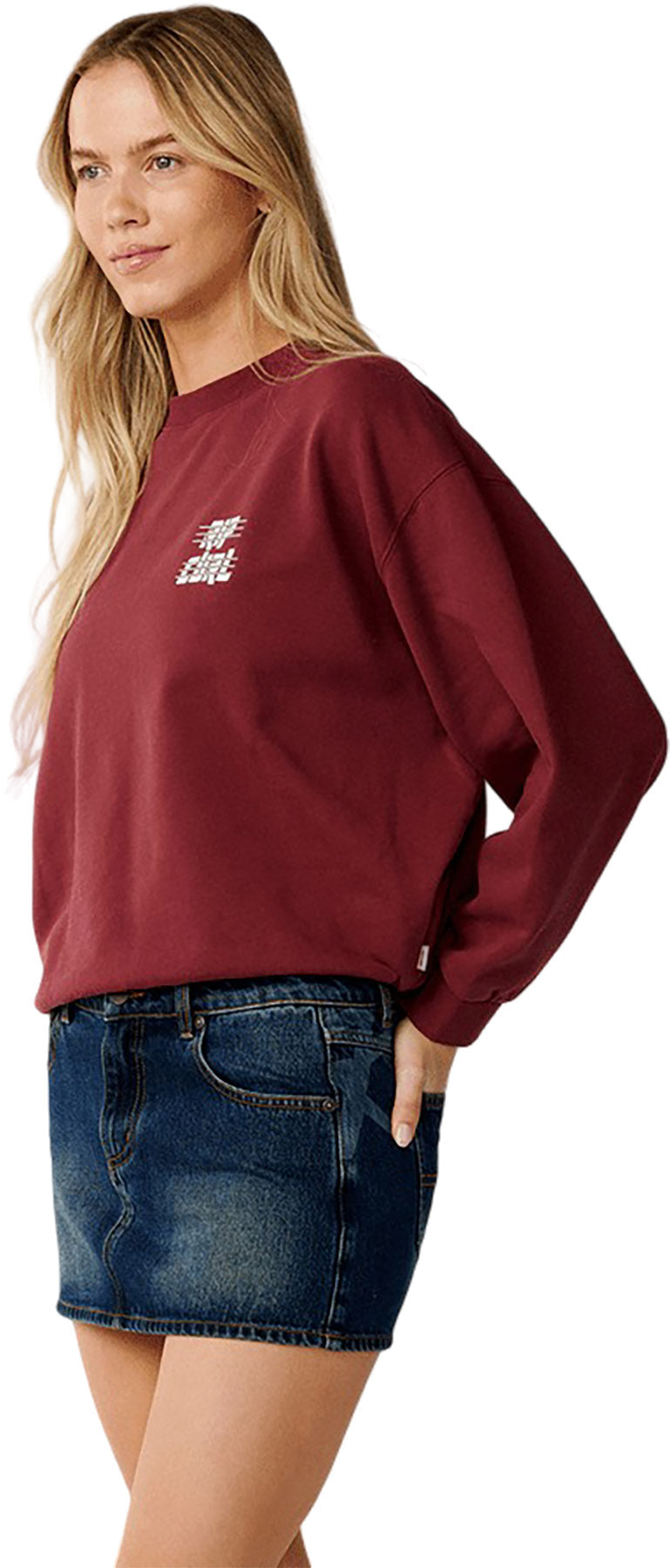 Sports Dept Drop Shoulder Crew Neck Sweatshirt - Women's