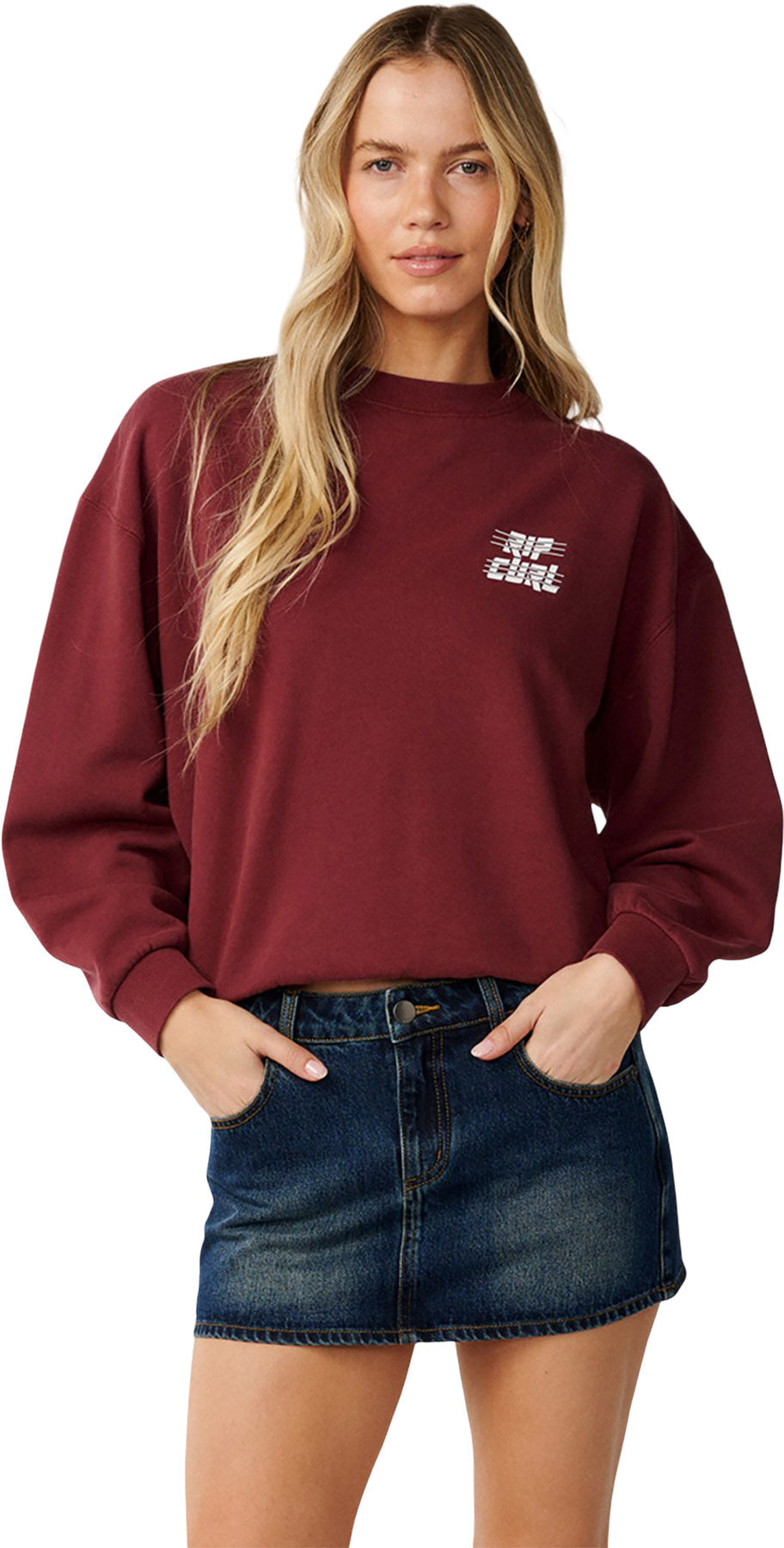 Sports Dept Drop Shoulder Crew Neck Sweatshirt - Women's