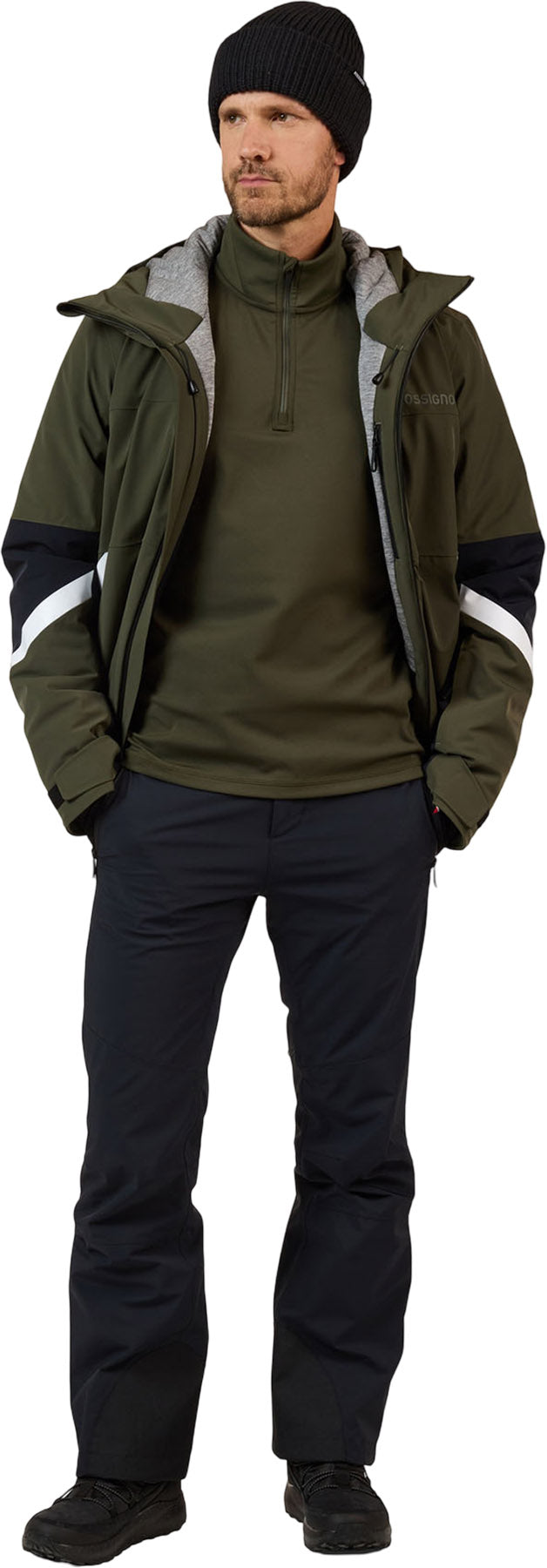 Mid Layer Stretch Half-Zip Fleece Top - Men's