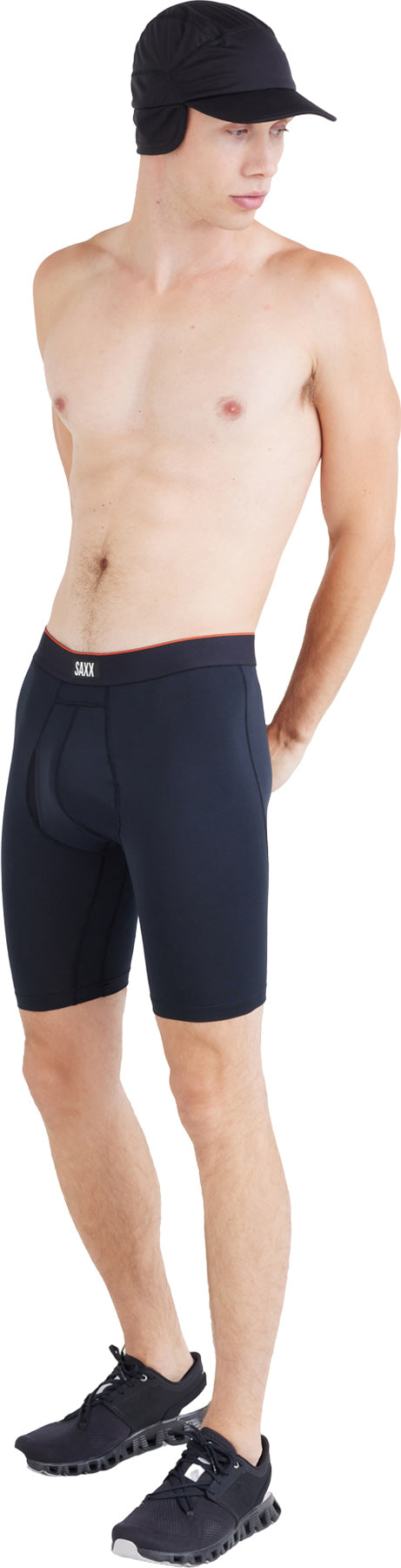 Multi-Sport Mesh Performance Long Boxer Brief with Fly 8" - Men's