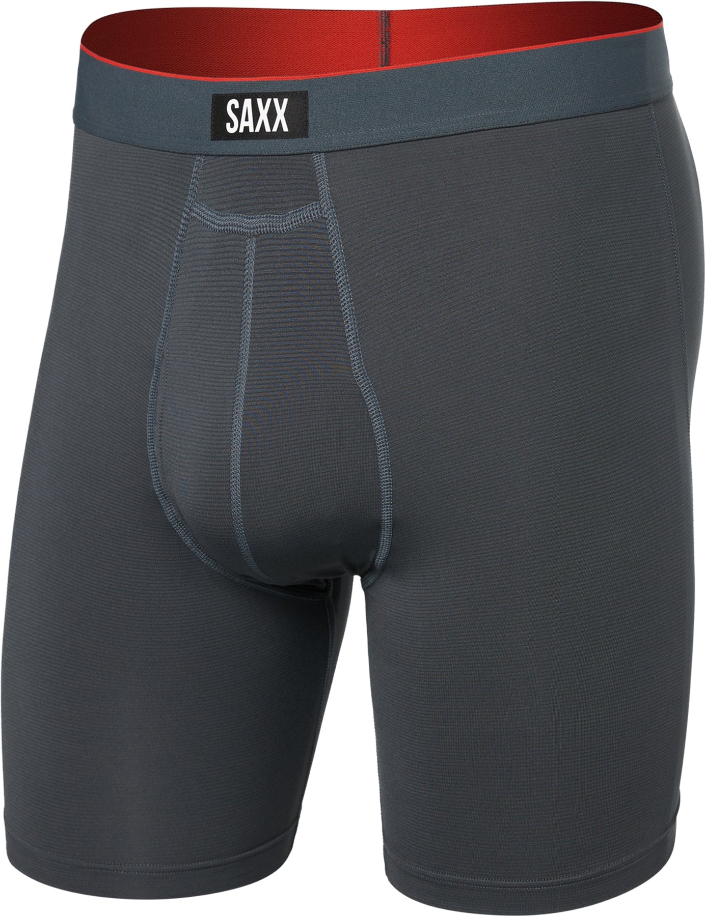 Multi-Sport Mesh Performance Long Boxer Brief with Fly 8" - Men's