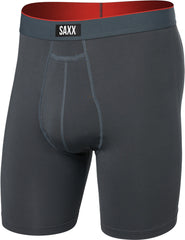 Multi-Sport Mesh Performance Long Boxer Brief with Fly 8" - Men's