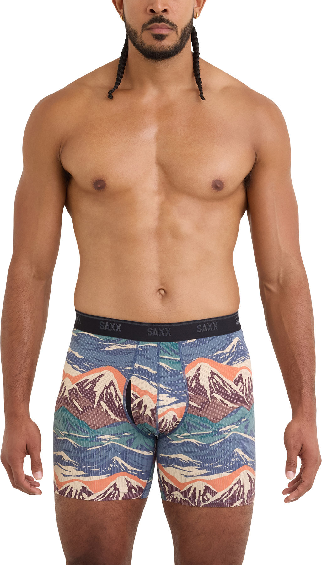 Quest Quick-Dry Mesh 2 Pack Boxer Brief with Fly - Men's