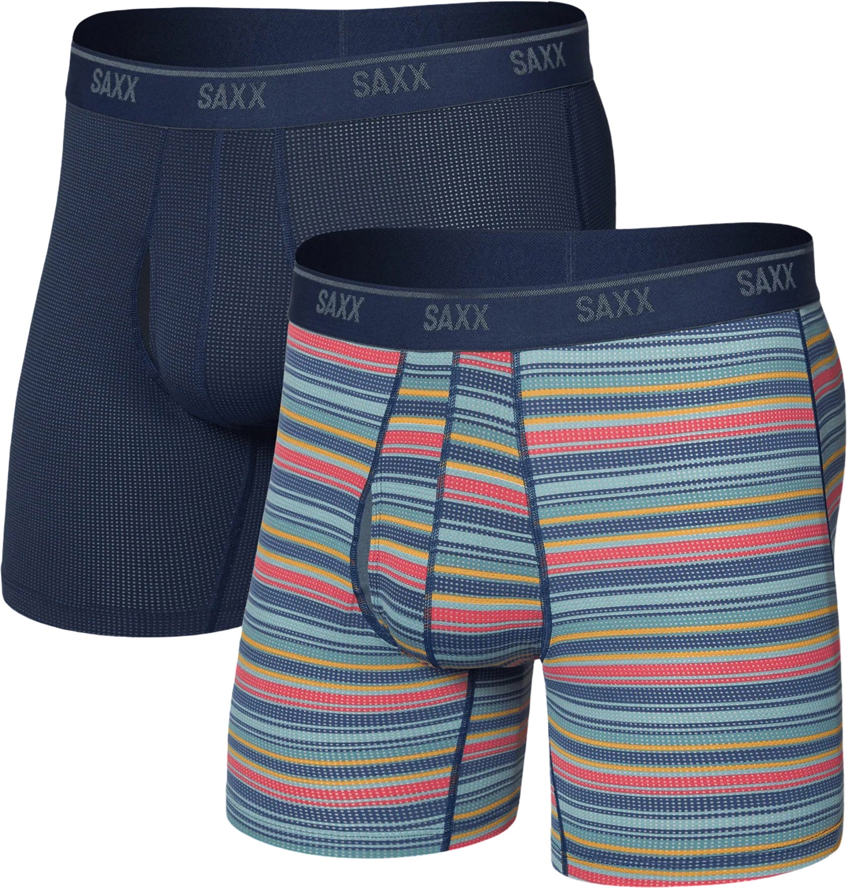 Quest Quick-Dry Mesh 2 Pack Boxer Brief with Fly - Men's