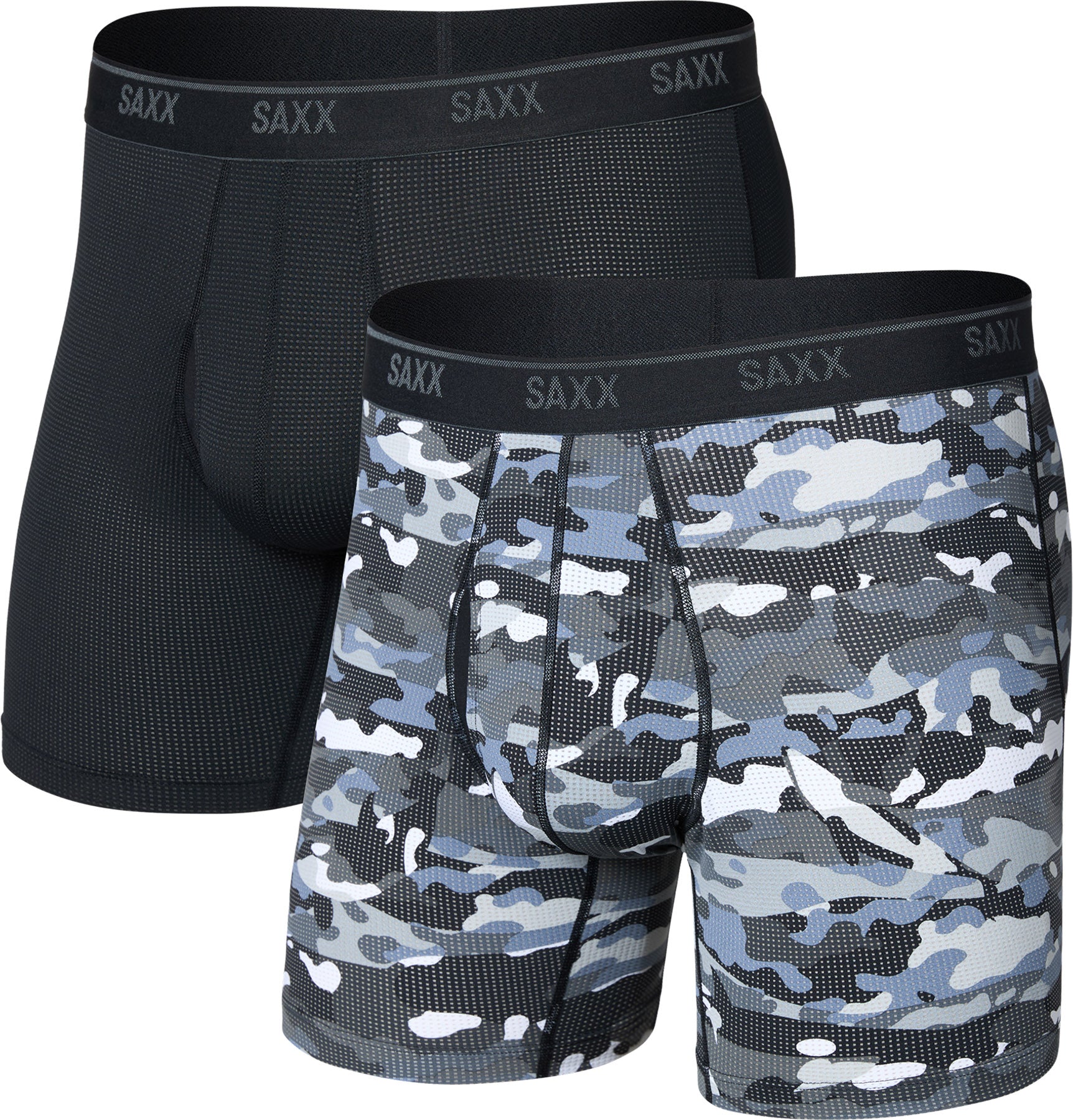 Quest Quick-Dry Mesh 2 Pack Boxer Brief with Fly - Men's