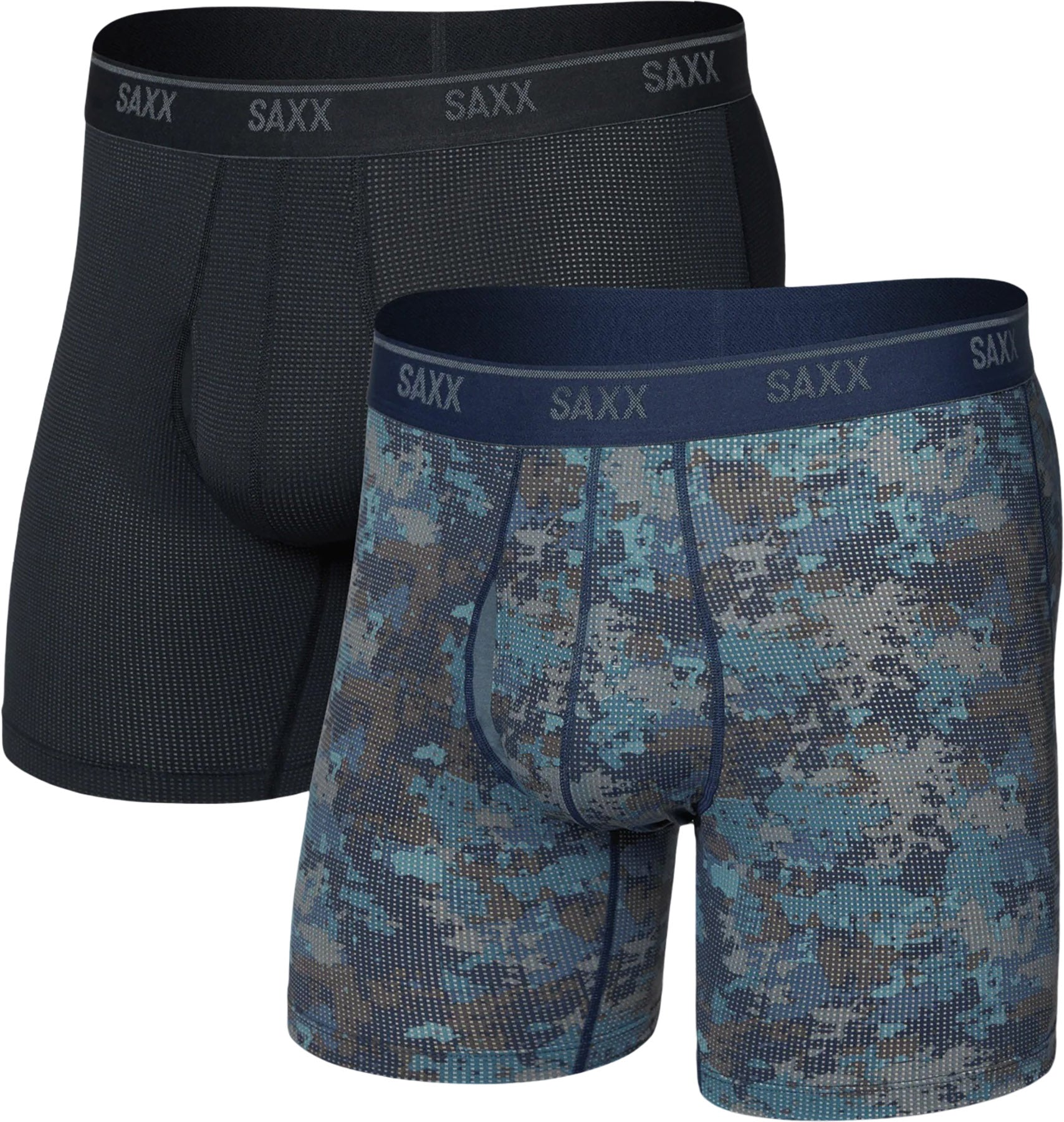 Quest Quick-Dry Mesh 2 Pack Boxer Brief with Fly - Men's