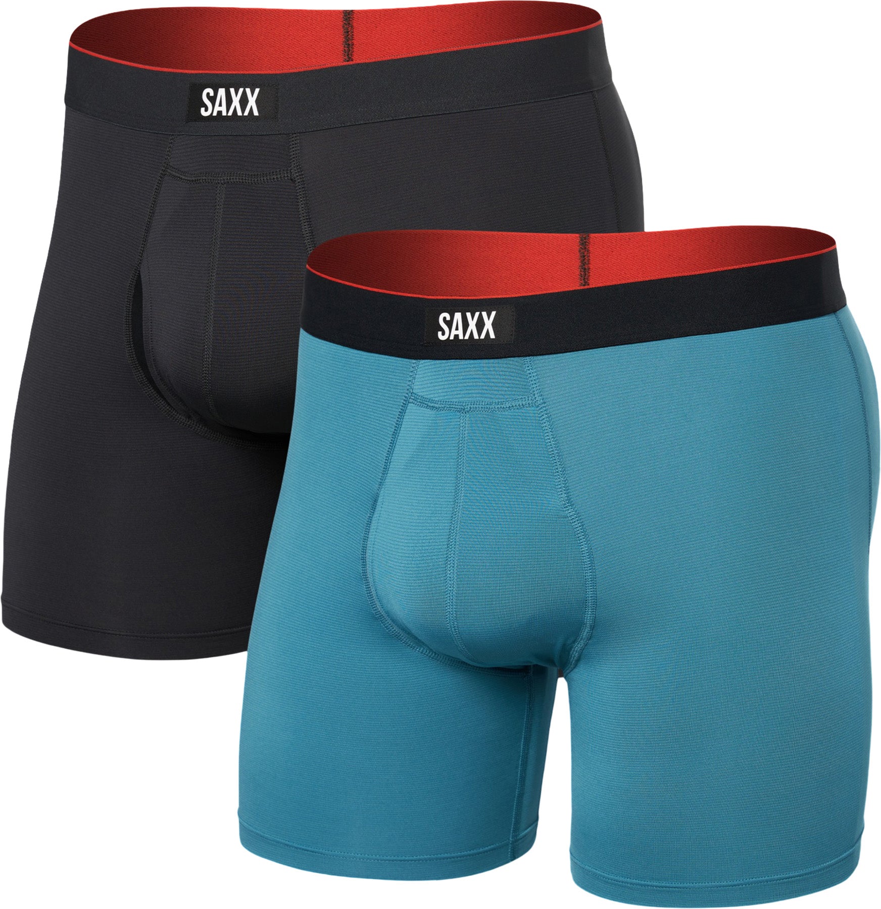 Multi-Sport Mesh Performance 2 Pack Boxer Brief with Fly 6" - Men's