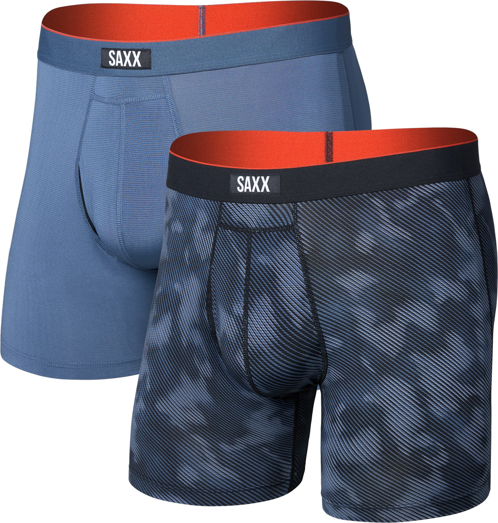 Multi-Sport Mesh Performance 2 Pack Boxer Brief with Fly 6" - Men's