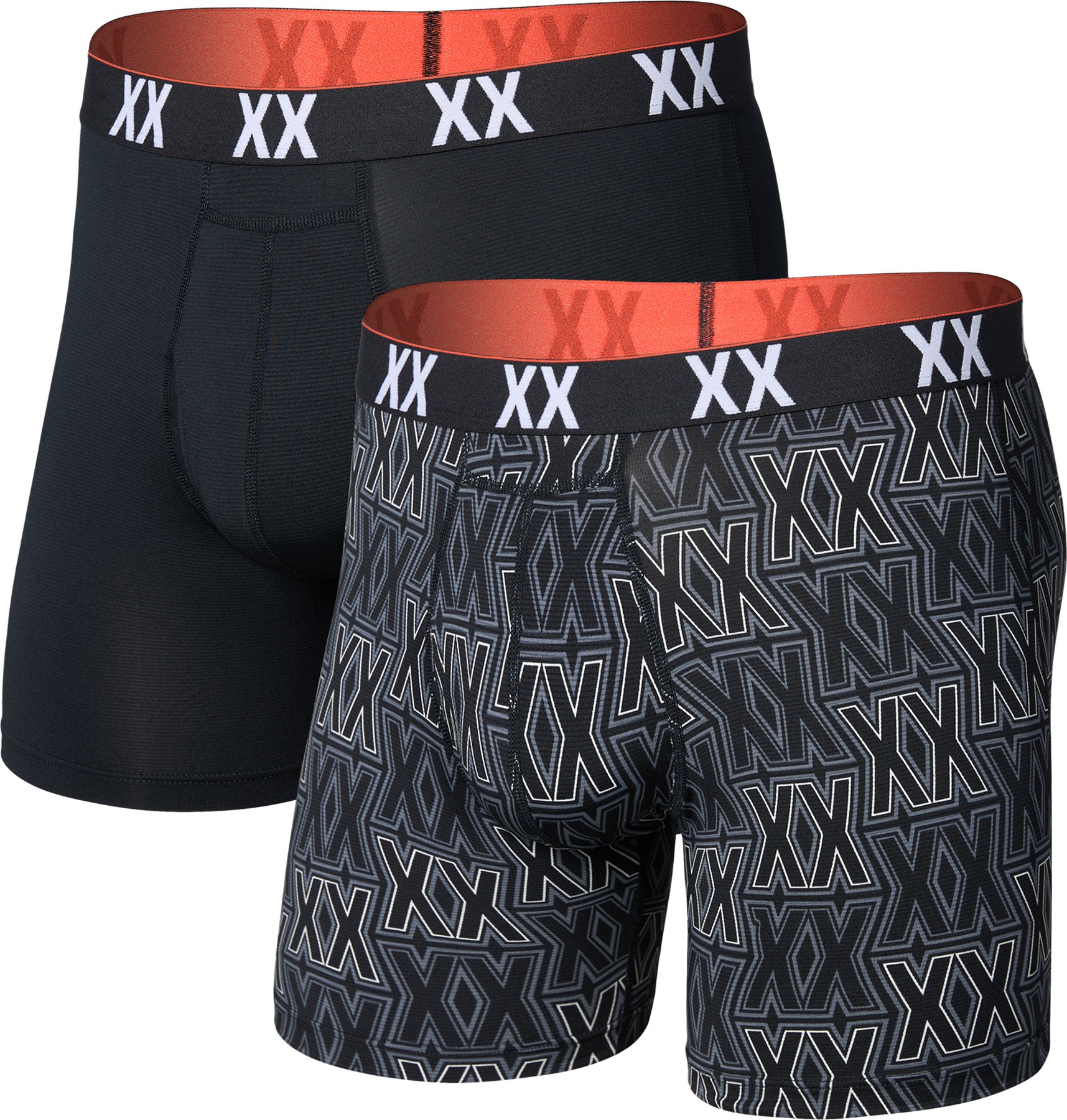 Multi-Sport Mesh Performance 2 Pack Boxer Brief with Fly 6" - Men's