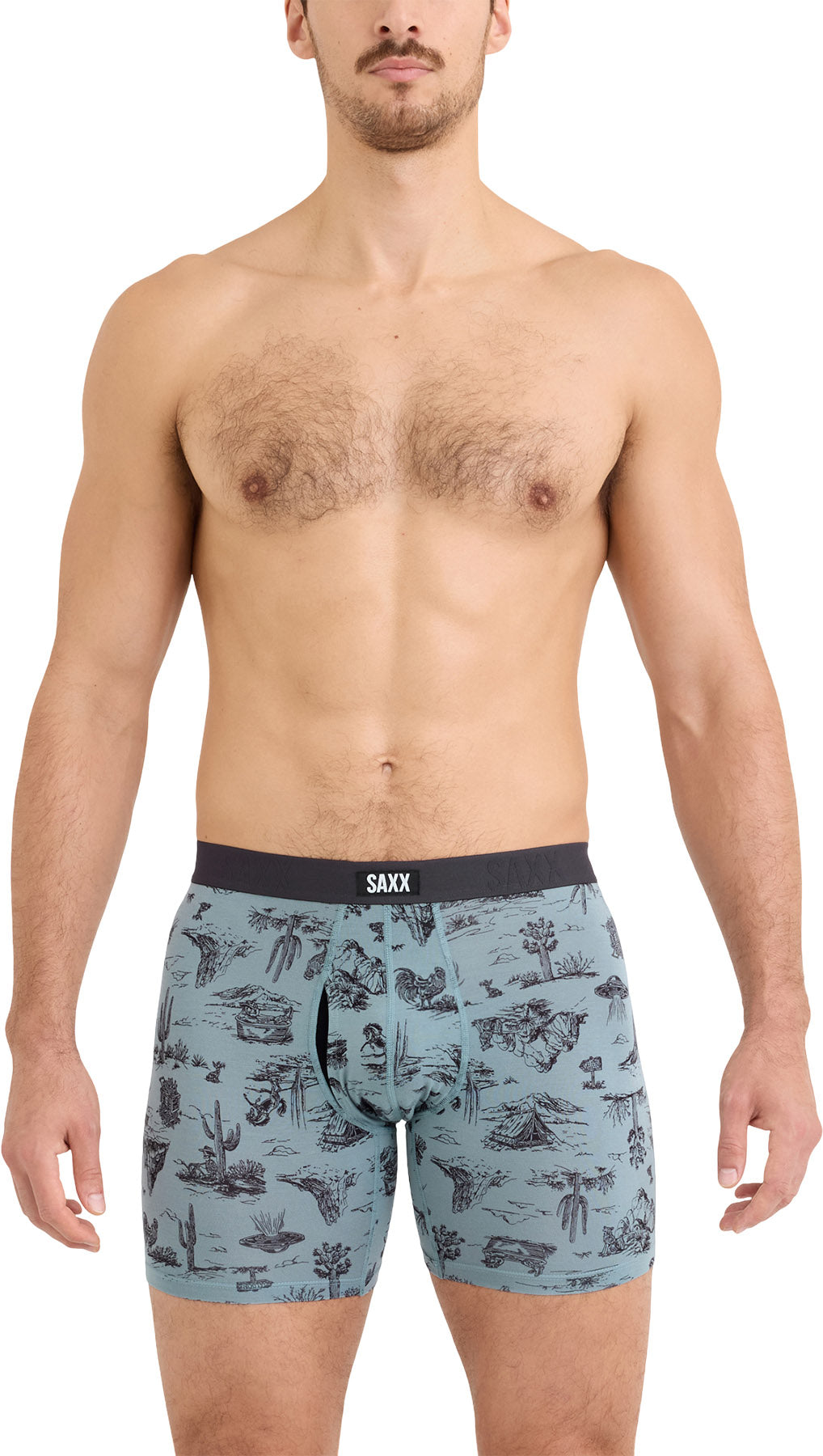 Vibe Xtra 2 Pack Boxer Brief with Fly 6" - Men's