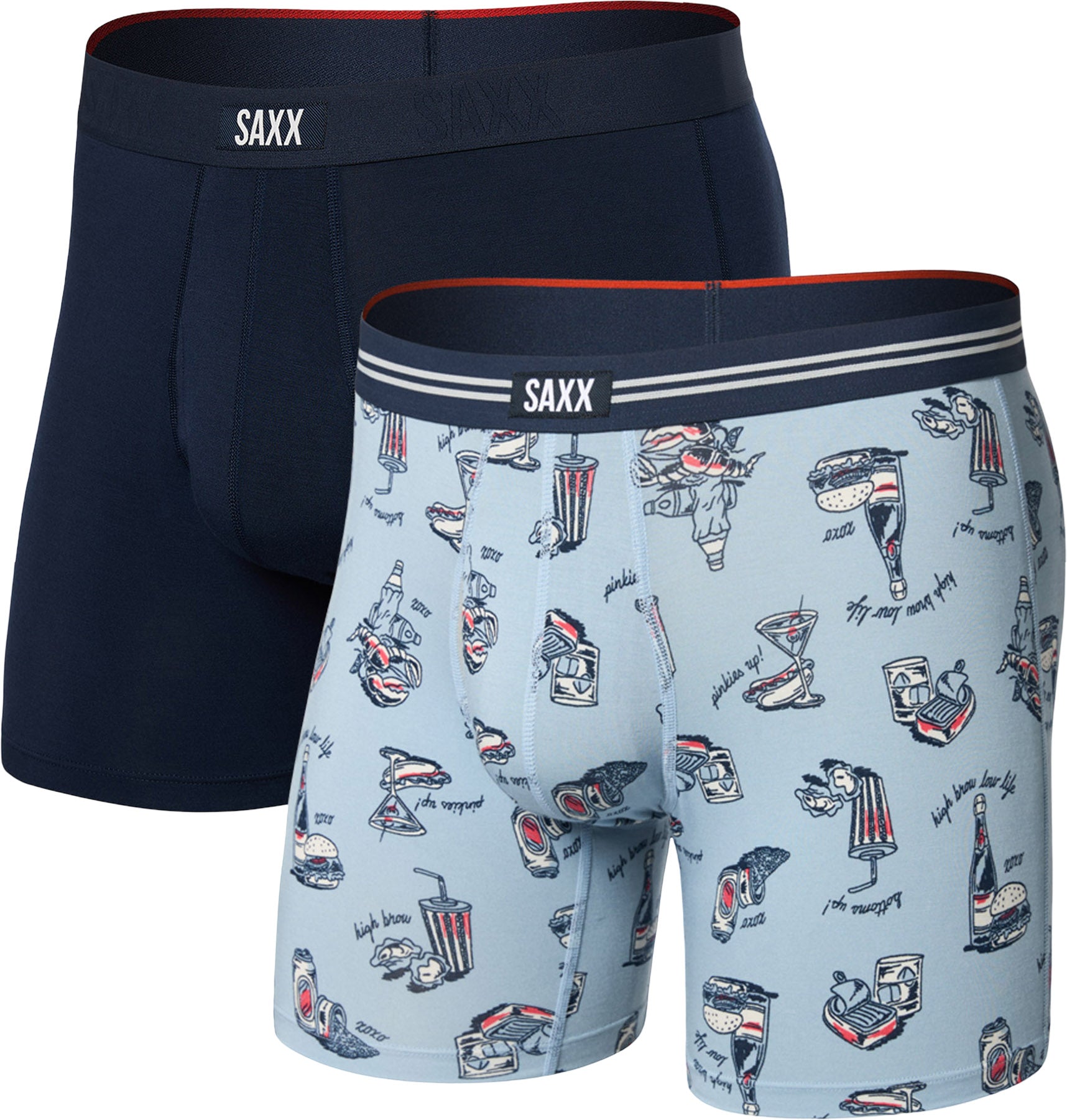 Vibe Xtra 2 Pack Boxer Brief with Fly 6" - Men's
