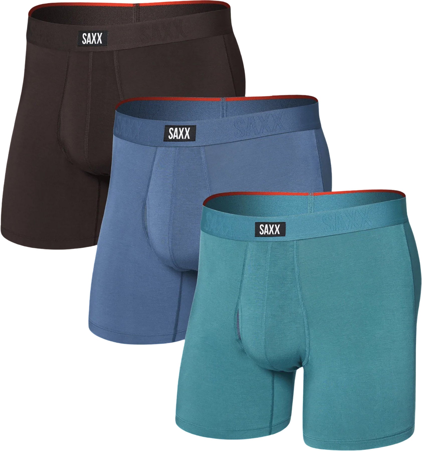 Vibe Xtra 3 Pack Boxer Brief with Fly 6" - Men's