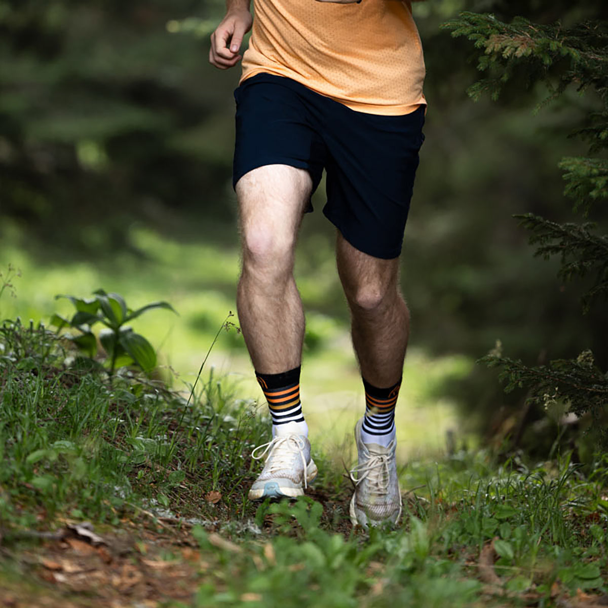 Run Anatomic Light Crew Running Socks - Unisex 
