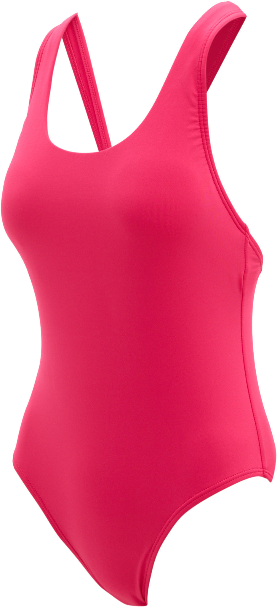 Solid Scoop Neck One Piece Swimsuit - Women's