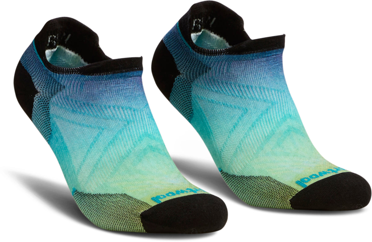 Run Zero Cushion Ombre Print Low Ankle Socks - Women's
