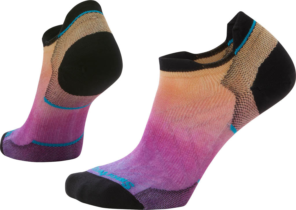 Run Zero Cushion Ombre Print Low Ankle Socks - Women's