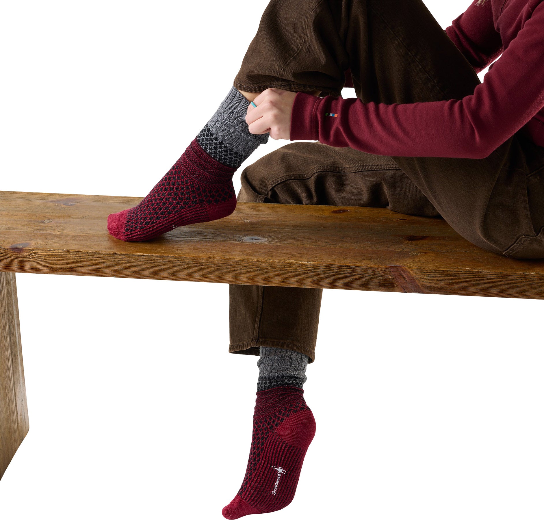 Everyday Popcorn Cable Crew Socks - Unisex