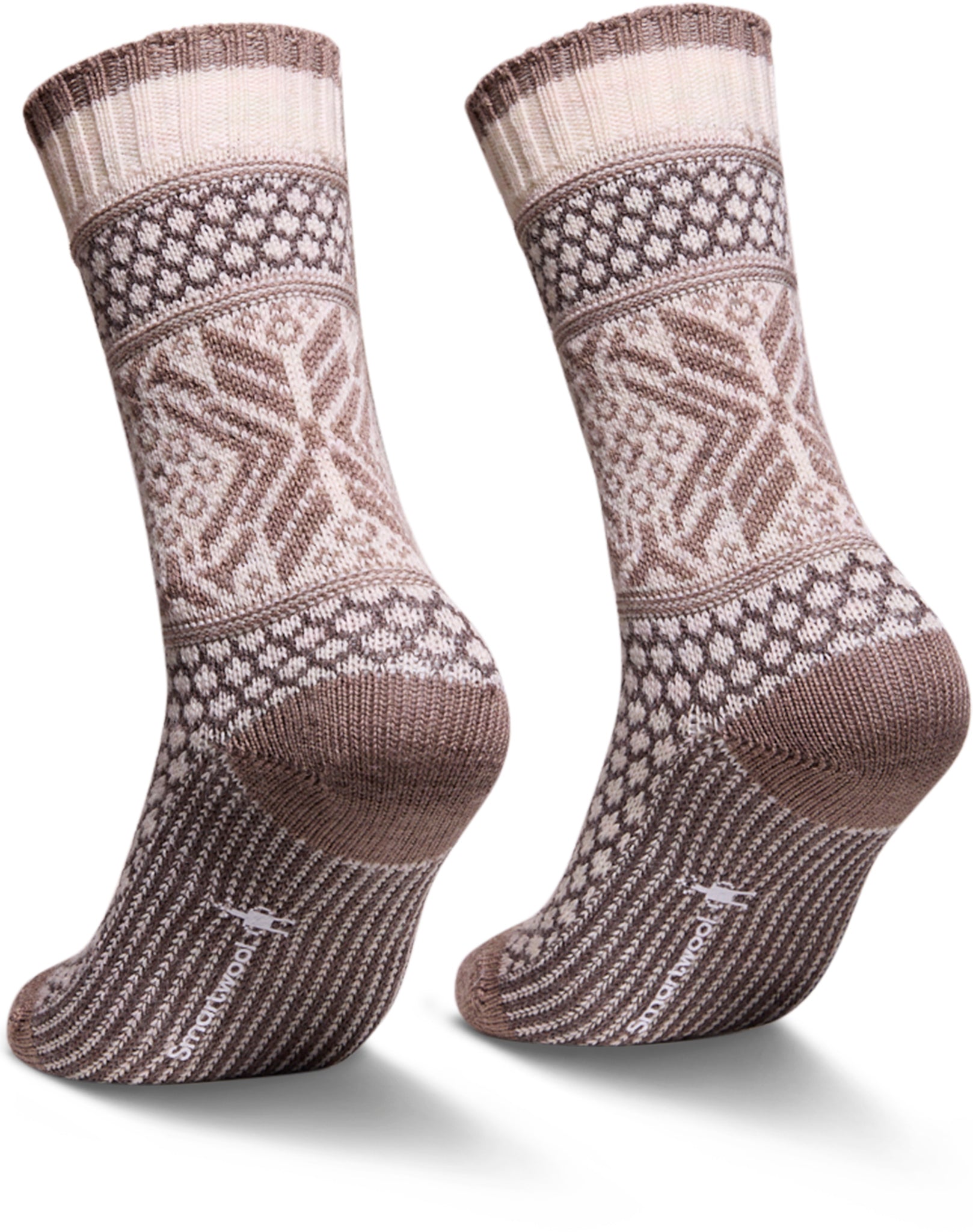 Everyday Popcorn Snowflake Pattern Crew Socks - Unisex