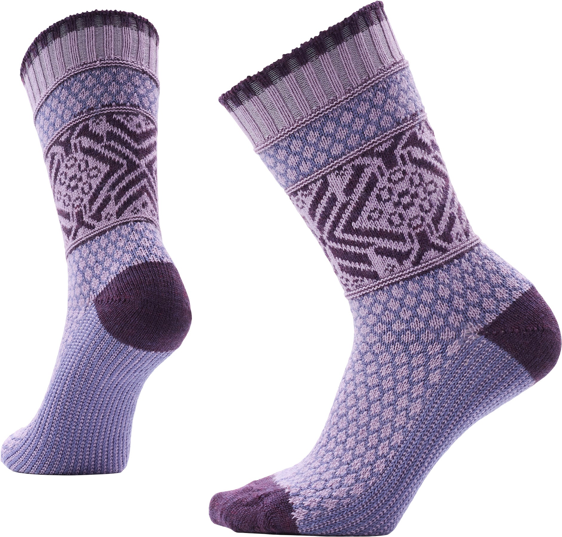 Everyday Popcorn Snowflake Pattern Crew Socks - Unisex