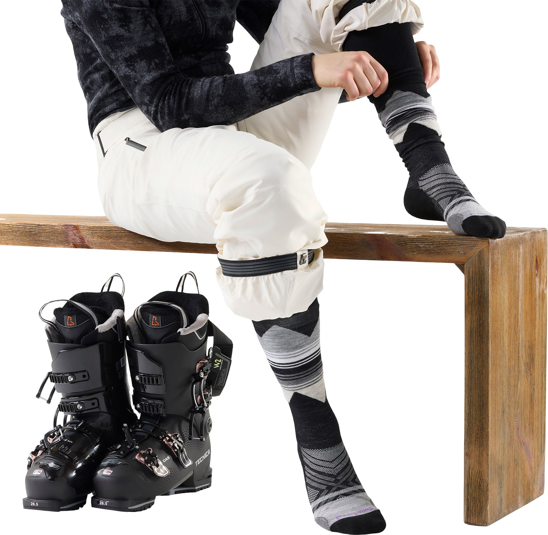 Ski Targeted Cushion Pattern OTC Socks - Women's 