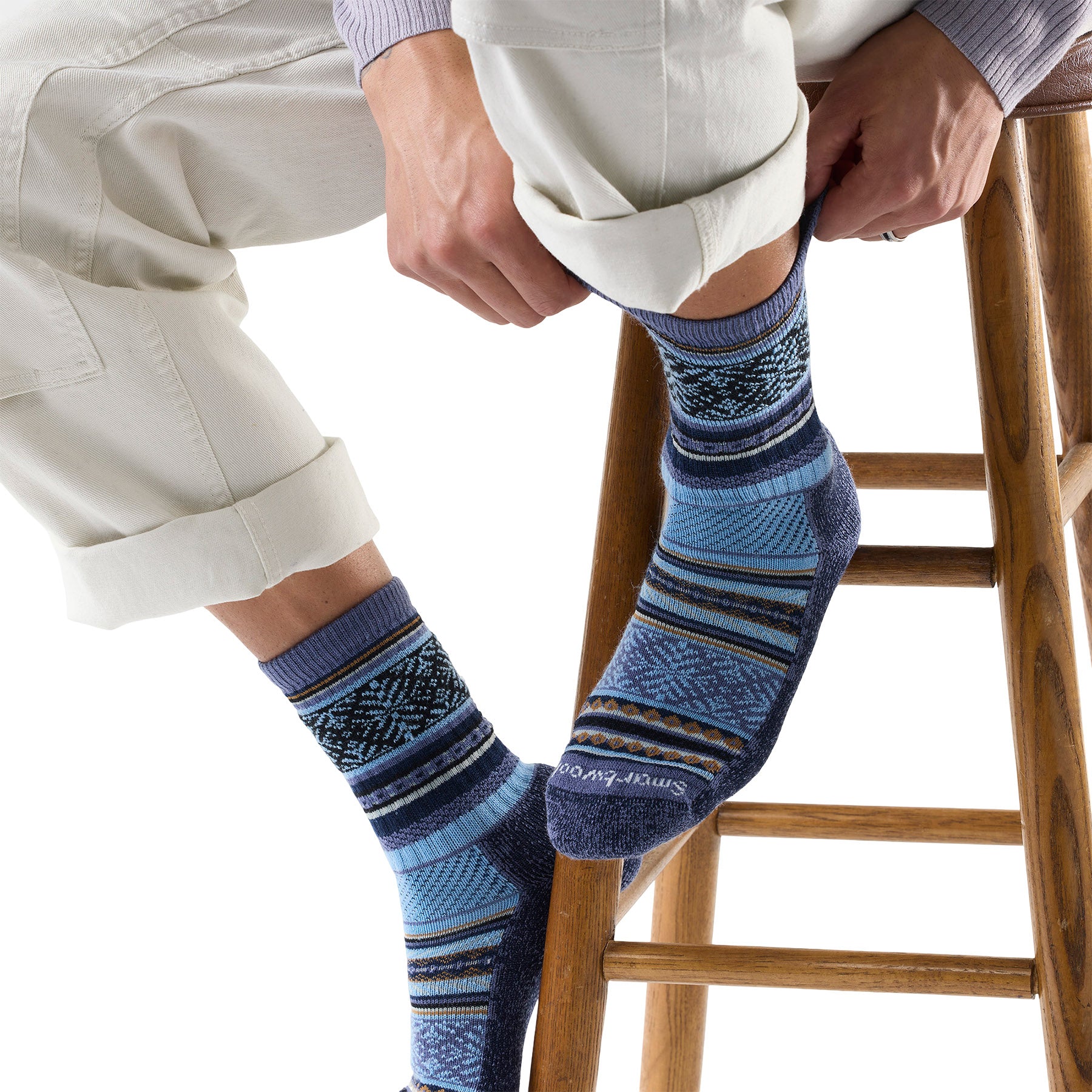 Everyday Fair Isle Sweater Crew Socks - Unisex