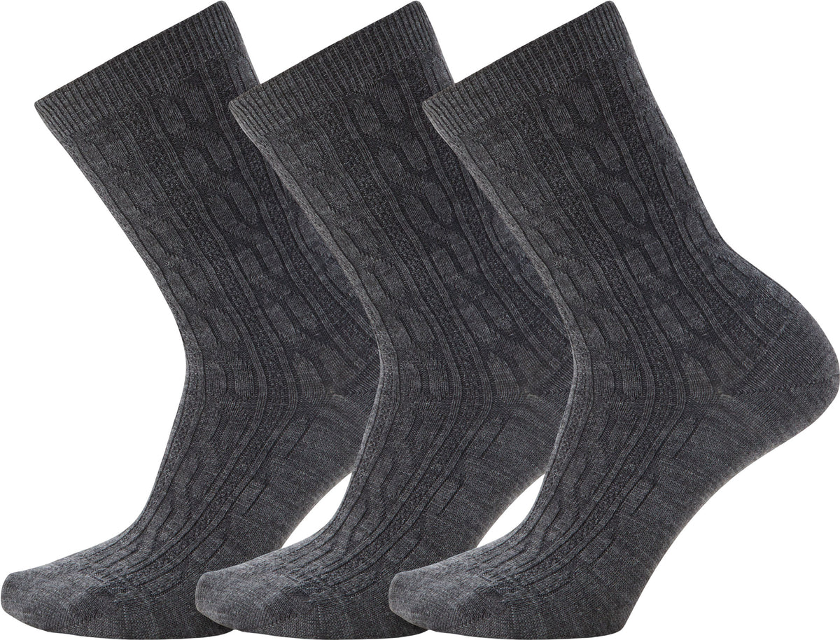 Everyday Cable Multi Pack Crew Socks - Women's