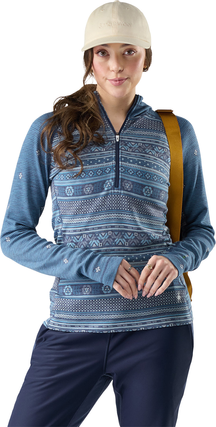 Classic Thermal Merino Base Layer 1/2 Zip Hoodie - Women's