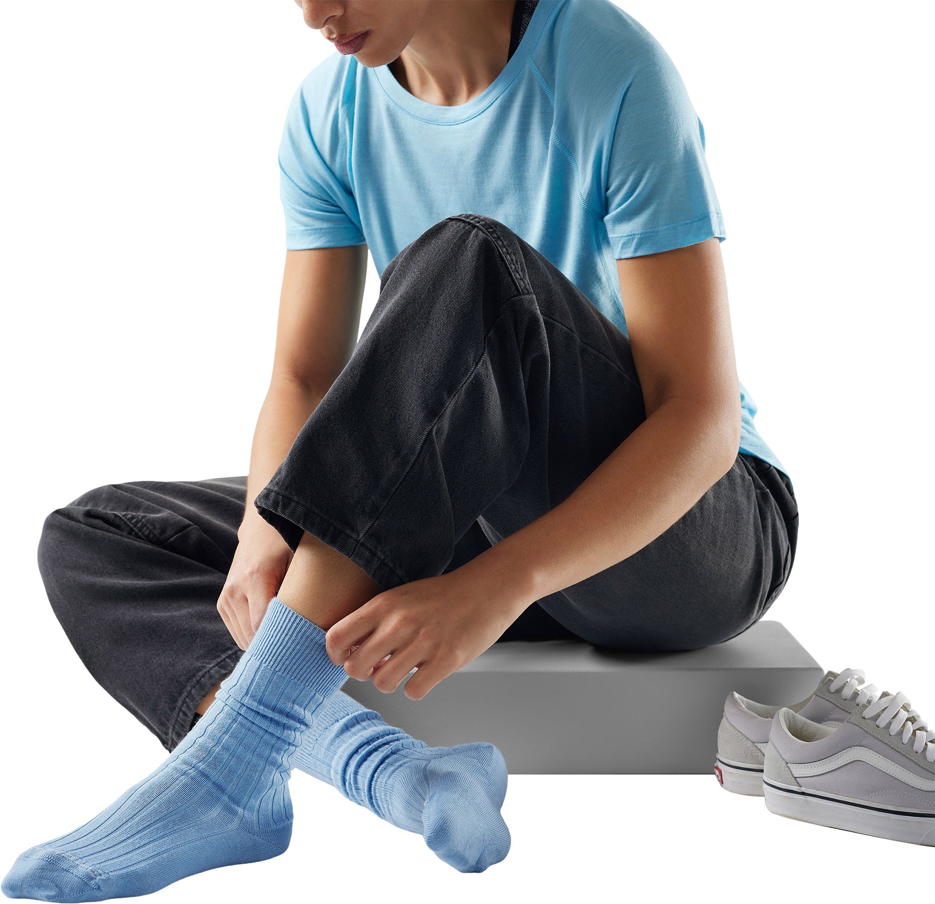 Everyday Slouchy Rib Tall Crew Socks - Women's