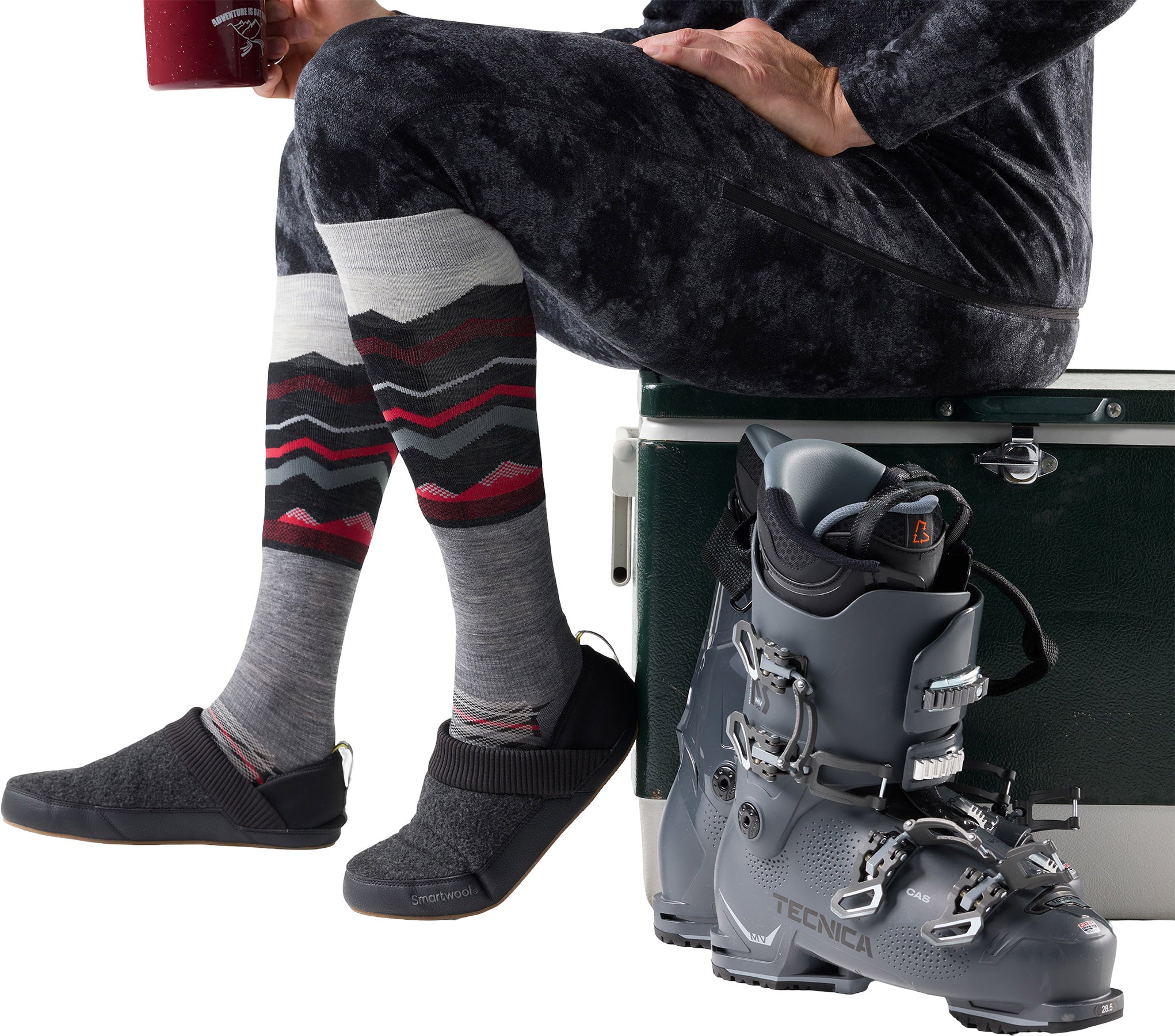 Ski Targeted Cushion Expanding Horizons OTC Socks - Unisex