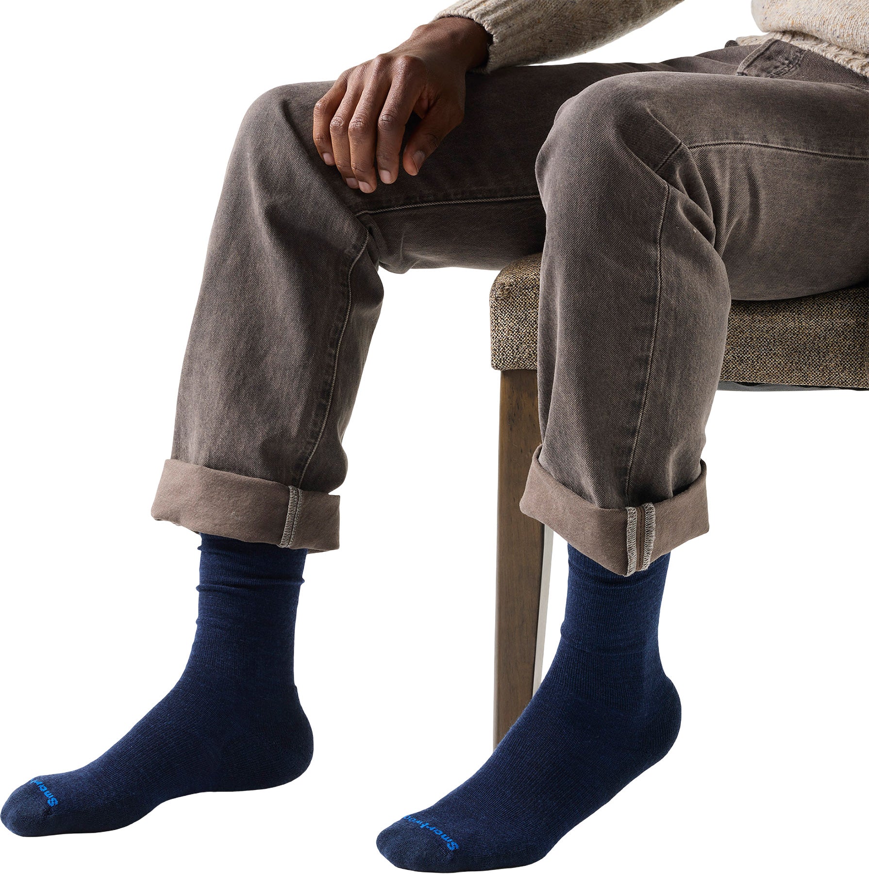 Everyday Solid Rib Crew Socks - Men's