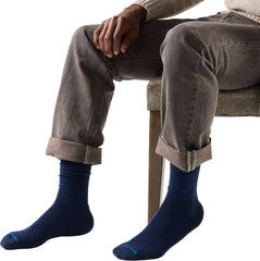 Everyday Solid Rib Crew Socks - Men's