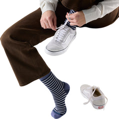 Everyday Pin Stripe Crew Socks - Women's