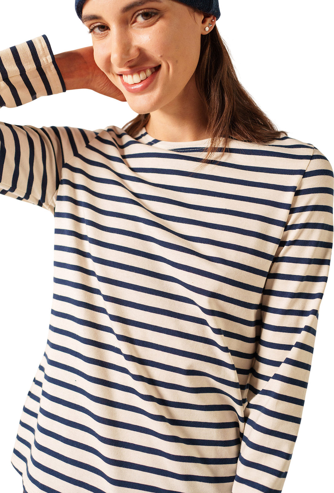 Minquidame Breton Striped Shirt With Long Sleeve - Women's