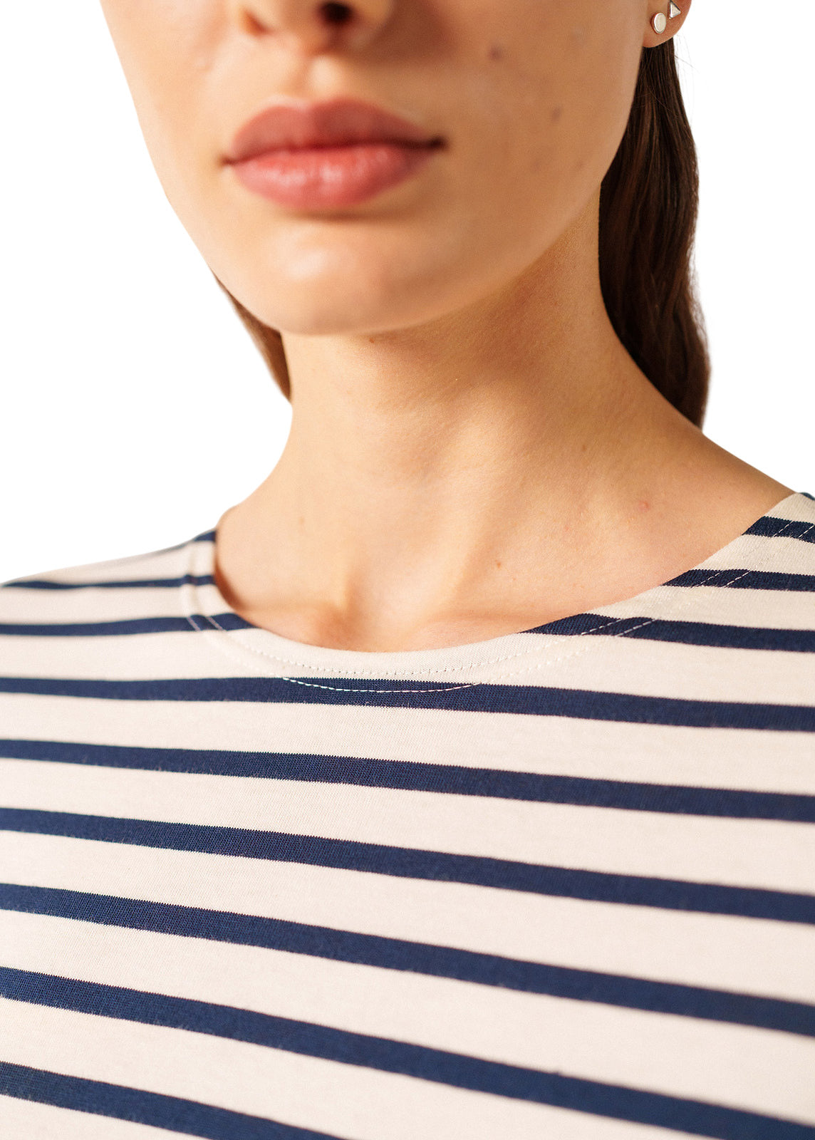 Minquidame Breton Striped Shirt With Long Sleeve - Women's