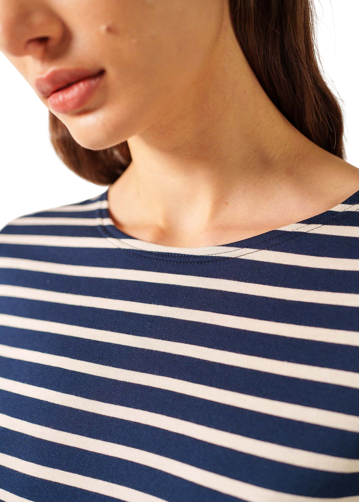 Minquidame Breton Striped Shirt With Long Sleeve - Women's