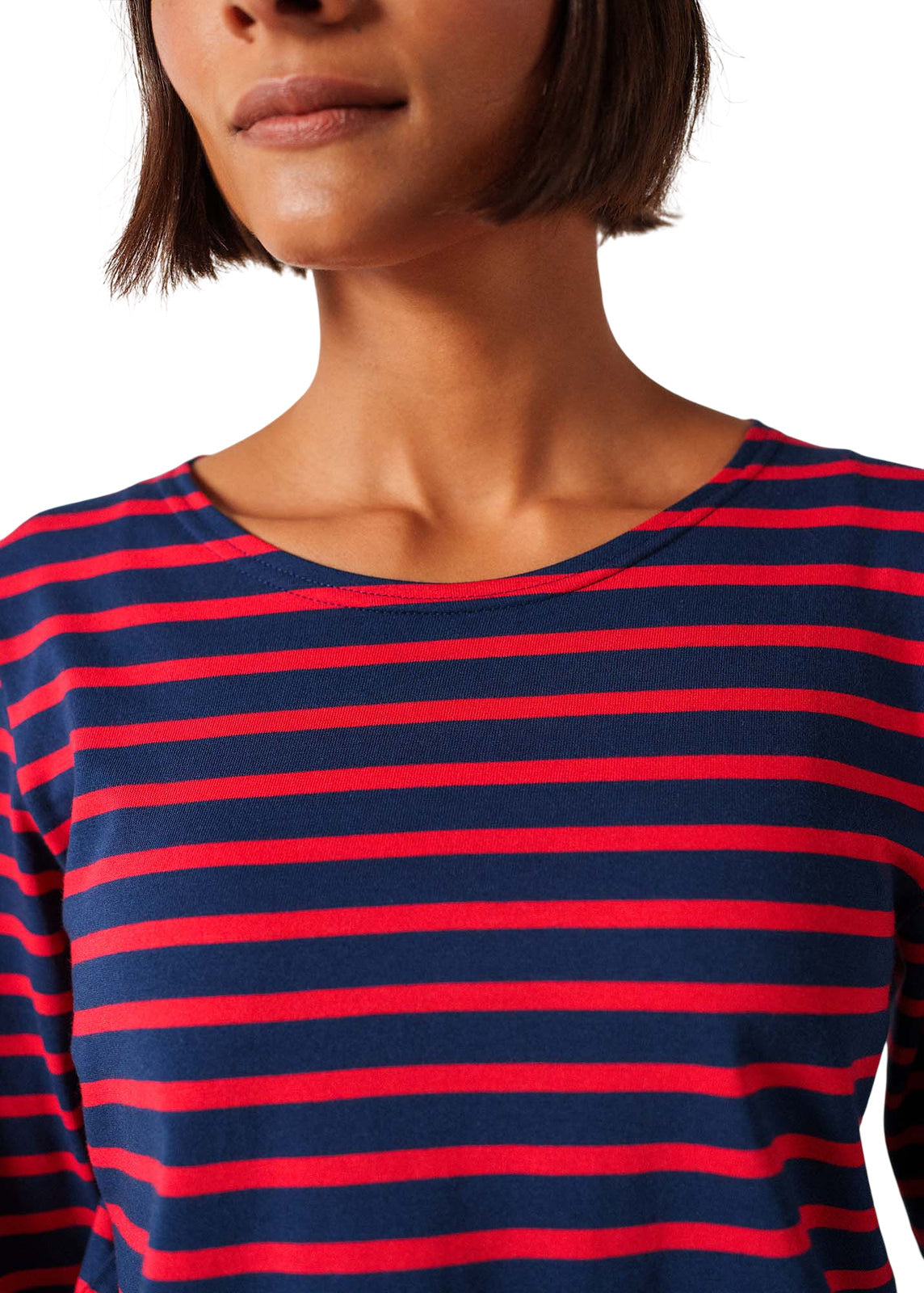 Minquidame Breton Striped Shirt With Long Sleeve - Women's