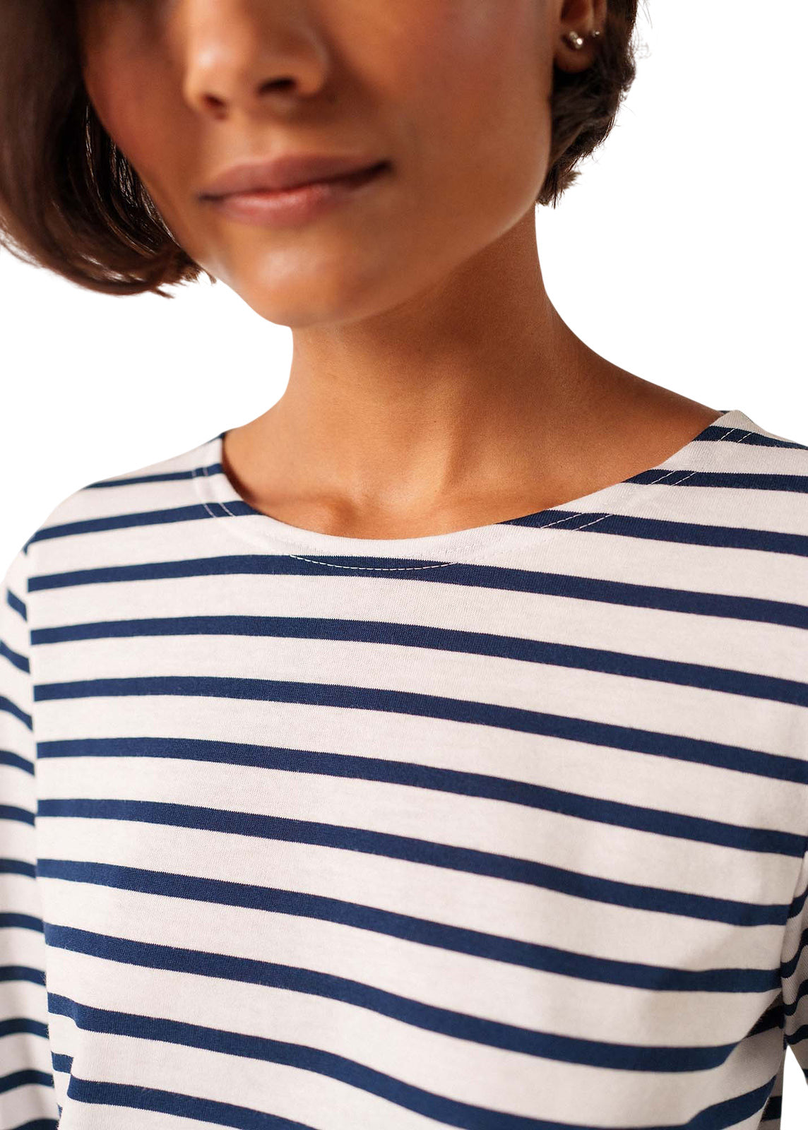 Minquidame Breton Striped Shirt With Long Sleeve - Women's