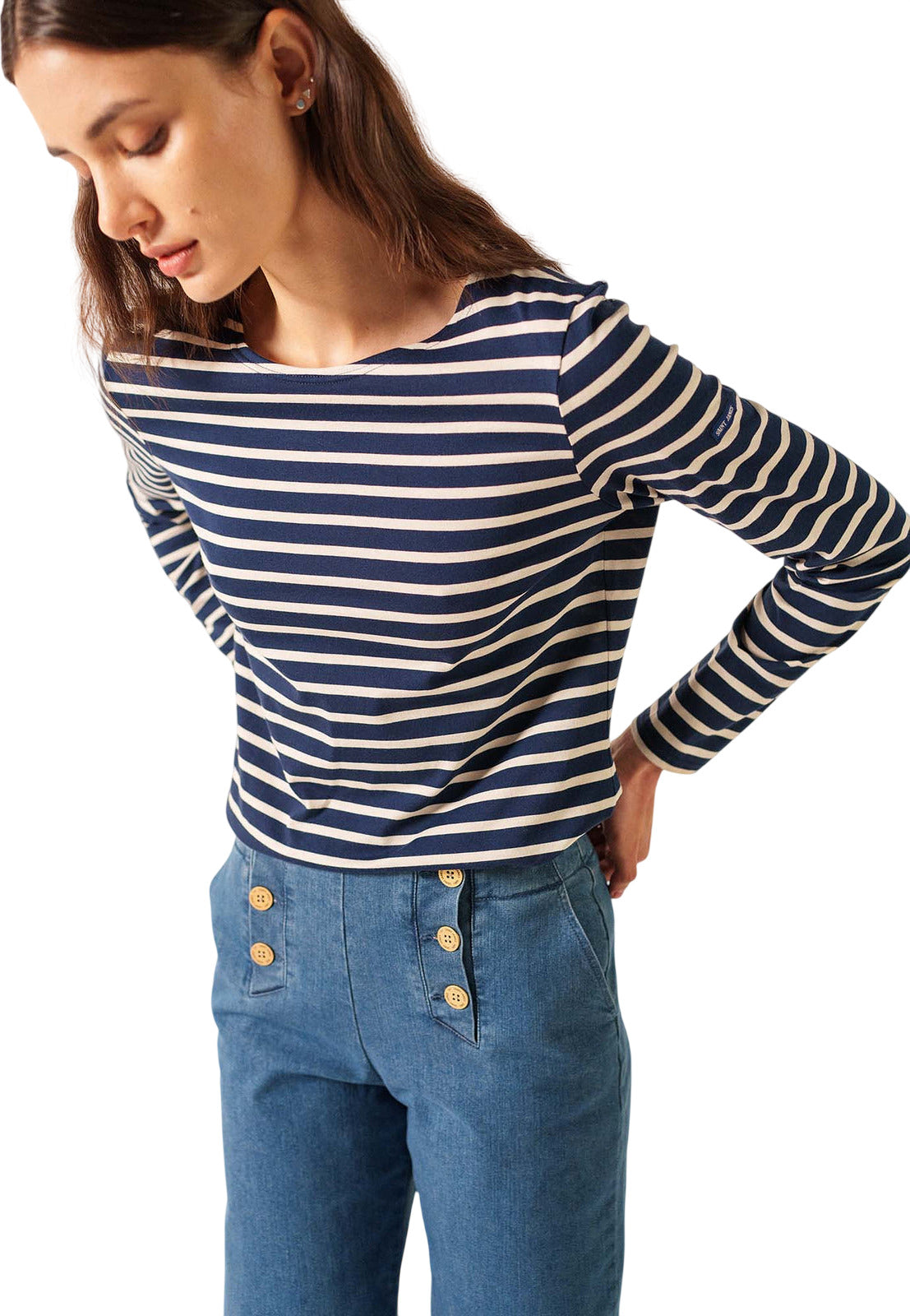 Minquidame Breton Striped Shirt With Long Sleeve - Women's