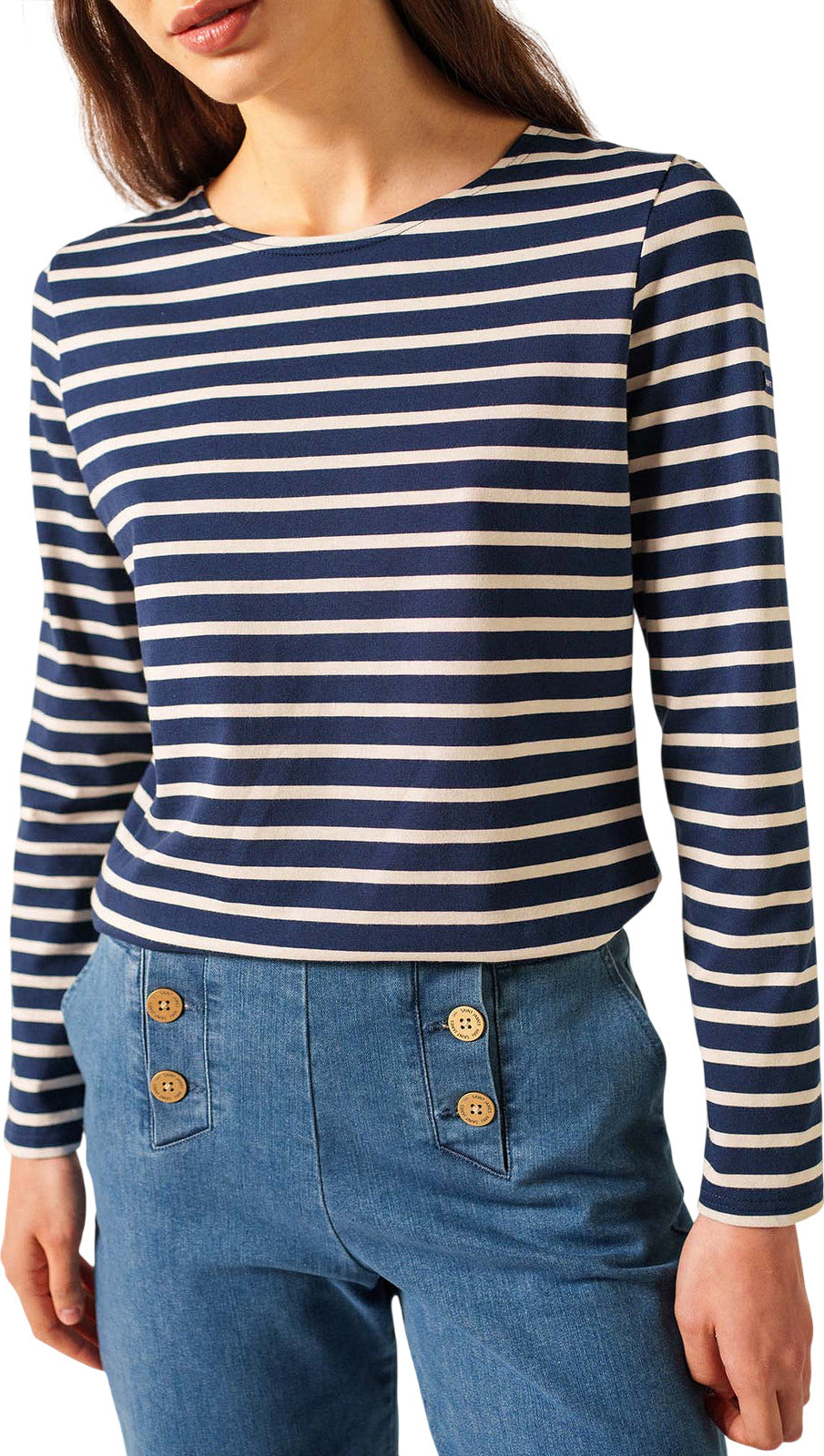 Minquidame Breton Striped Shirt With Long Sleeve - Women's