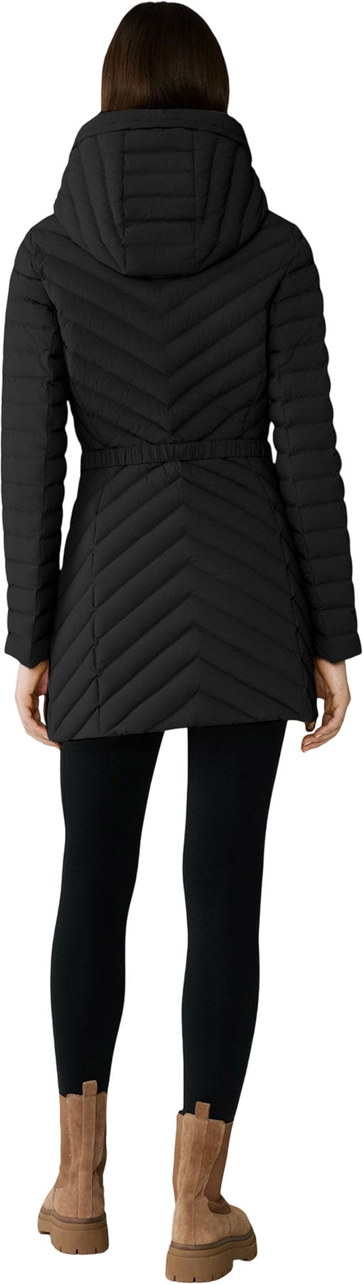 Estelle Stretch Down Belted Coat - Women's