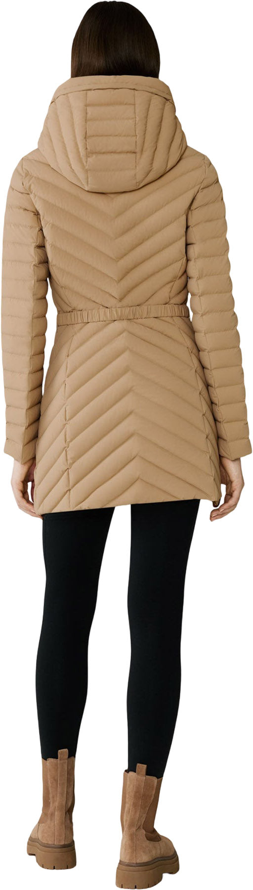Estelle Stretch Down Belted Coat - Women's