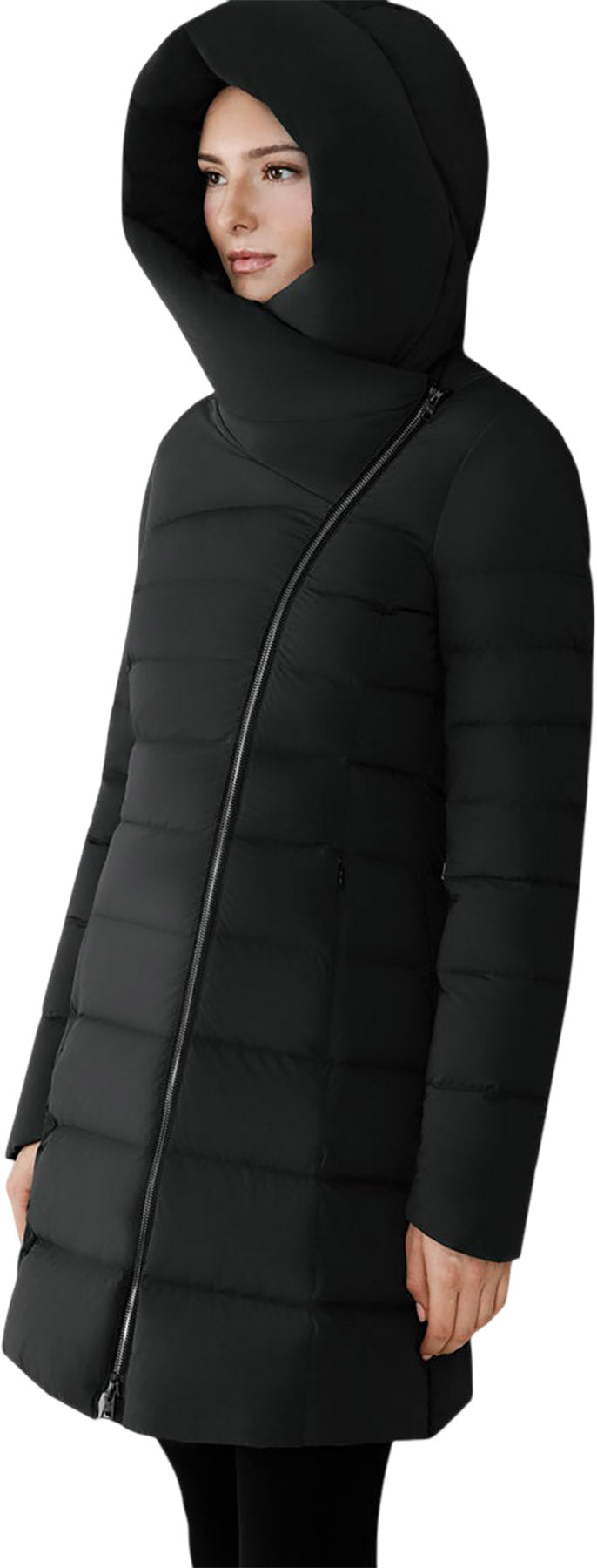 Judy-M Stretch Down Coat with Hood - Women's 