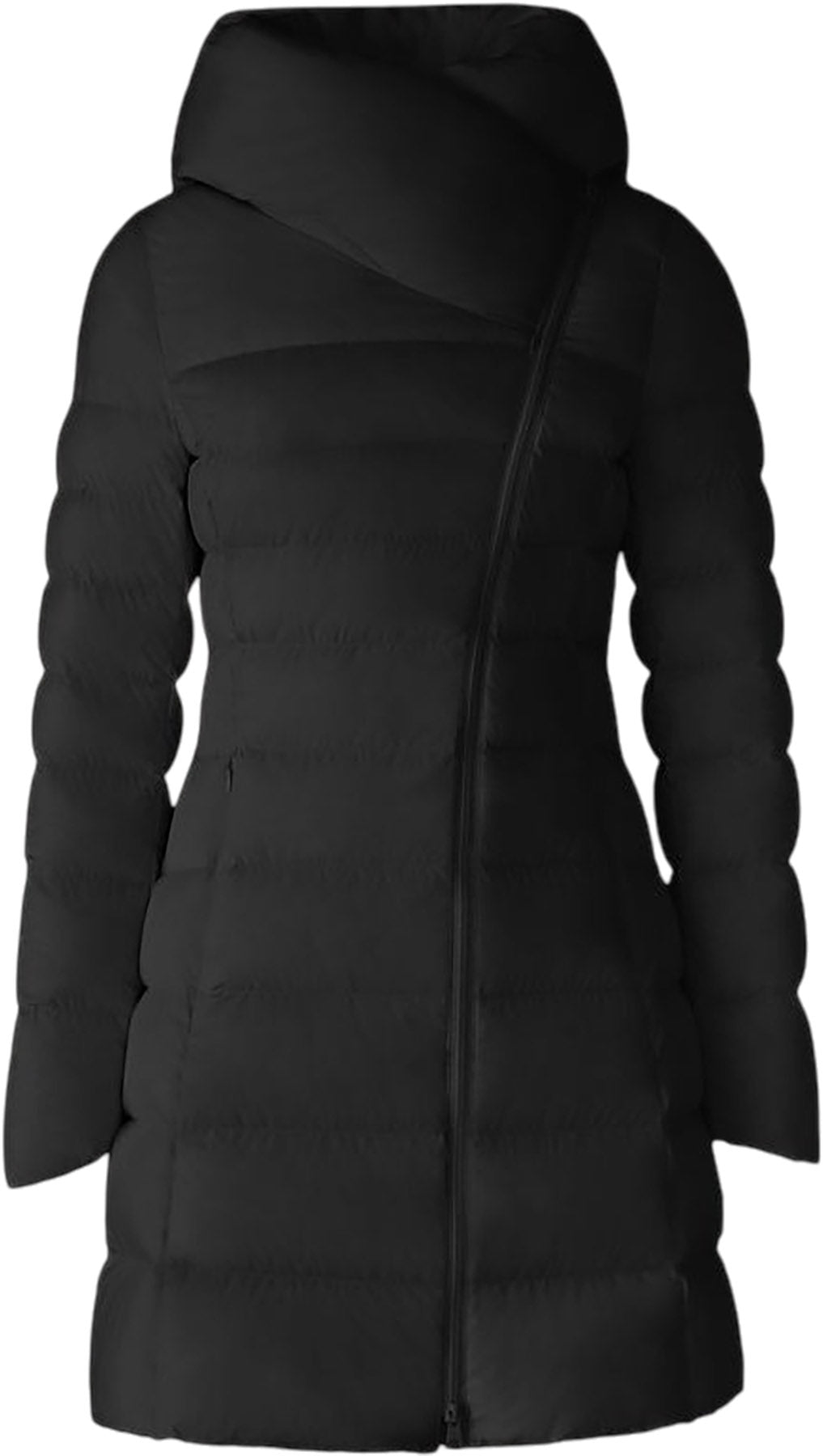 Judy-M Stretch Down Coat with Hood - Women's 