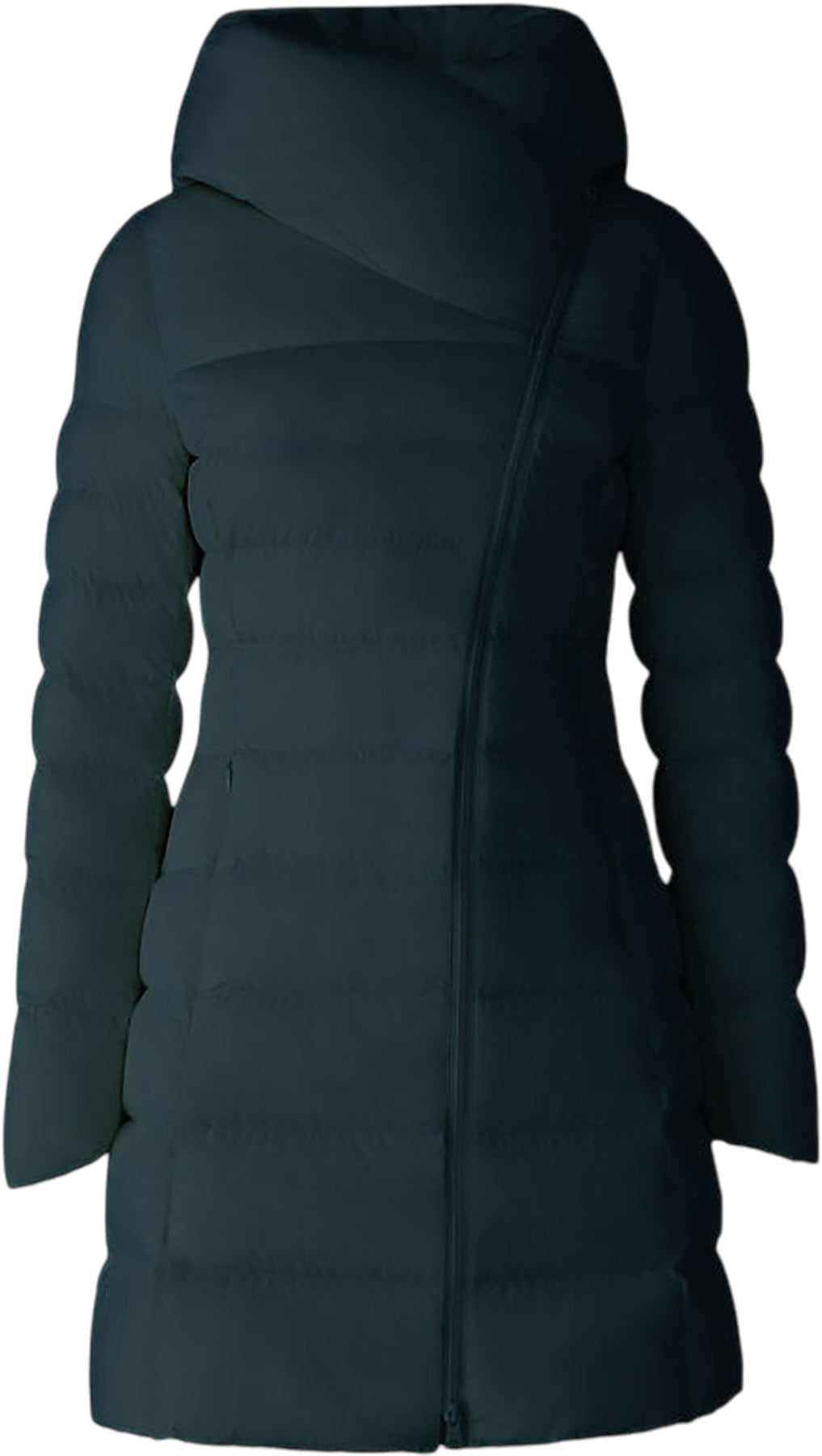 Judy-M Stretch Down Coat with Hood - Women's 
