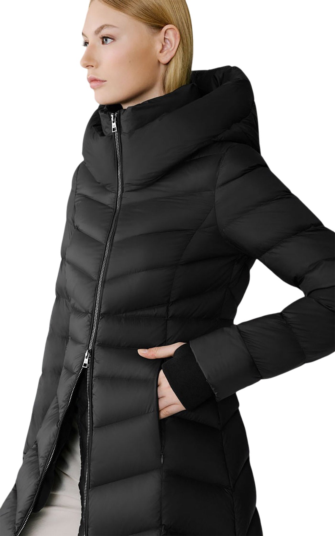 Lita-U Midi Down Coat with Hood - Women's 