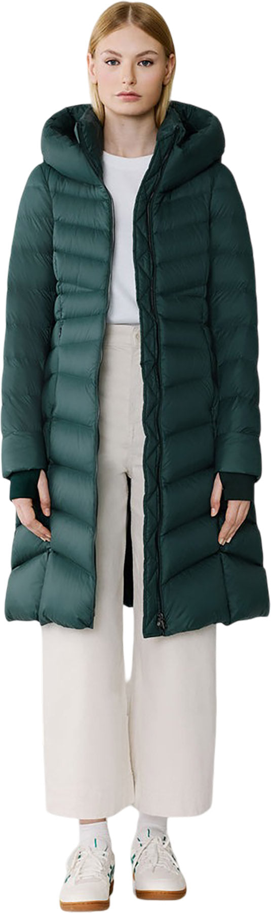Lita-U Midi Down Coat with Hood - Women's 