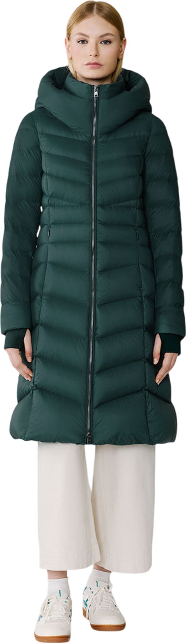 Lita-U Midi Down Coat with Hood - Women's 
