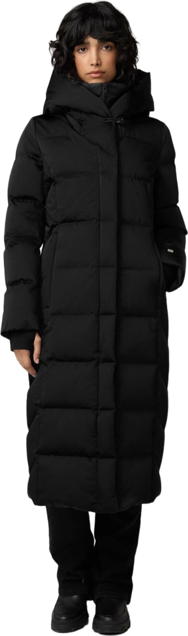 Talyse-C Semi-Fitted Classic Down Coat with Bib and Hood - Women's